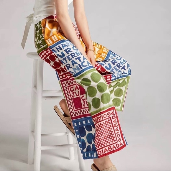 ISO Farm Rio Cropped Wide Leg Pants - Picture 1 of 2